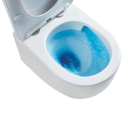 Унитаз подвесной Tornado Globo VT1-52T безободковый, цвет белый, ультратонкое soft-close сиденье