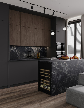 Керамогранит FLINT NERO SAHARA 2800х1200х6мм (MICROCID)