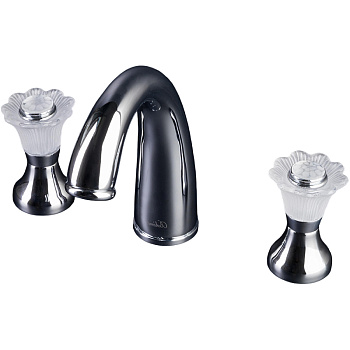 Смеситель для раковины на 3 отверстия, Camelia хром_Комплект