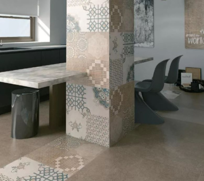 Керамогранит Королевская дорога коричневый светлый обрезной 60x119,5x0,9