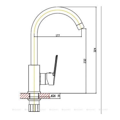 Смеситель для кухни Orange Plito M16-004cr