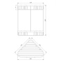 Полка-корзинка для душа угловая двойная 18,3х18,3 см OMNIRES UN3515ACR (хром) Полка-корзинка для душа угловая двойная 18,3х18,3 см OMNIRES UN3515ACR (хром)