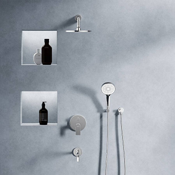 947510000 Apollo встраиваемая душевая система с ванно-душевым смесителем и изливом, хром