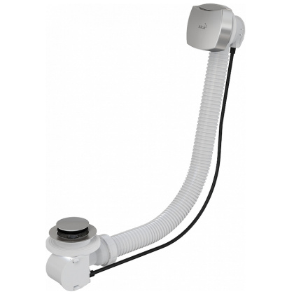 Сифон для ванны автомат комплект, хром