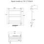 Полотенцесушитель Идеал комби эл ТЭН 3 П 60*50 (ЛЦ17)