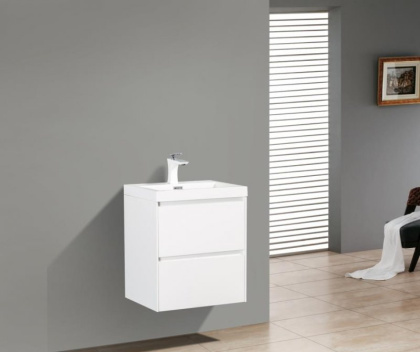 Тумба с раковиной подвесная BelBagno PIETRA MINI 50 Stone, раковина белая Тумба с раковиной подвесная BelBagno PIETRA MINI 50 Stone, раковина белая