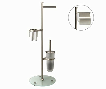 Комбинированная напольная стойка, 29,3х83,3х28 см, цвет сталь, K-1236