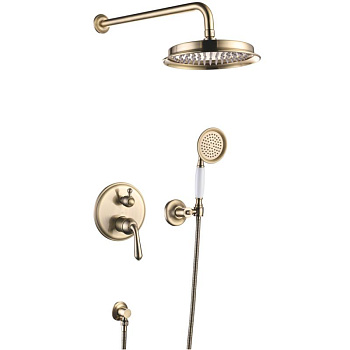 Душевая система встраиваемая Rose R0235Q, бронза