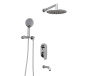 A175819 Встраиваемый комплект для ванны с верхней душевой насадкой, лейкой и изливом Wasserkraft