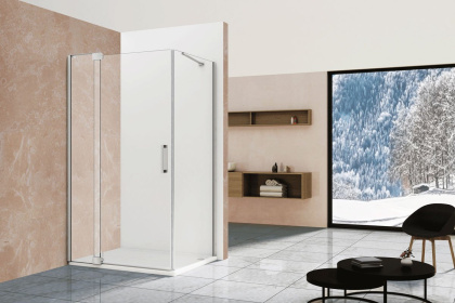 Душевой уголок Extra VSR-1E101180CL, 1000/1100*800, хром, стекло прозрачное