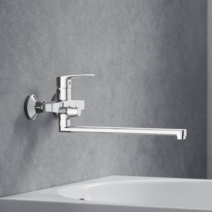 489000000 Eclipse 2.0 Смеситель для ванной и душа с универсальным изливом, хром