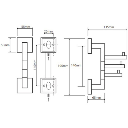 Тройной крючок поворотный Тройной крючок поворотный