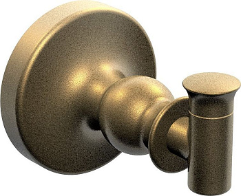 Крючок одинарный Crete, 6х5х8 см, цвет бронза, CR35210