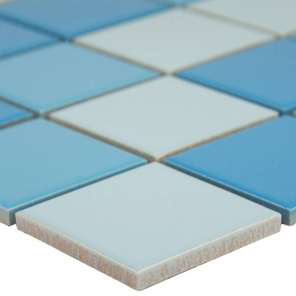 Керамическая мозаика, Light Blue Mix Glossy 48х48 , 5х5 см Керамическая мозаика, Light Blue Mix Glossy 48х48 , 5х5 см