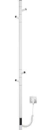 Полотенцесушитель электрический Vincea VTD-1DWE 15х140, белый, таймер