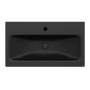 M90WCC0752BM GEM, Раковина мебельная, керамическая, 75 см, встроенная, цвет: Черный матовый