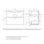 Тумба с раковиной подвесная BelBagno MARINO-H60 80 Rovere Nature, раковина белая Тумба с раковиной подвесная BelBagno MARINO-H60 80 Rovere Nature, раковина белая