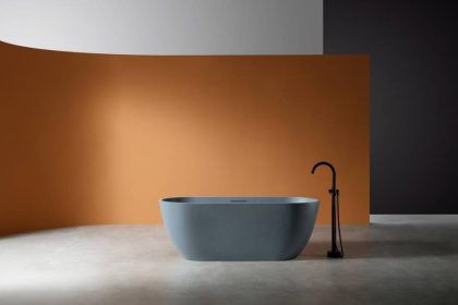 Ванна из искусственного камня ABBER Frankfurt AM9941G серая матовая Ванна из искусственного камня ABBER Frankfurt AM9941G серая матовая