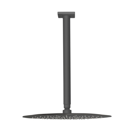 CZR-B-TDDR-30/30-01 Верхний душ круглый, диаметр 30 см, с потолочным кронштейном 30 см, нержавеющая сталь, Хром