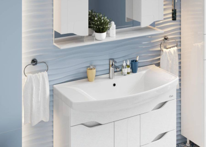 Тумба Onika Веронэлла 105 напольная, белая (ум. Стиль 105)