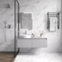 Statuario Perfect Silver Керамогранит белый 80х80 Полированный