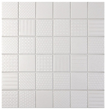 Мозаика Nevada Bonaparte белая 30,6см*30,6см*6мм (1уп/18шт/) рельефная, глянцевая, м2
