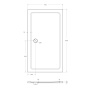 Передняя панель SMC поддона CEZARES TRAY-M-AH-140/90-SCR Передняя панель SMC поддона CEZARES TRAY-M-AH-140/90-SCR
