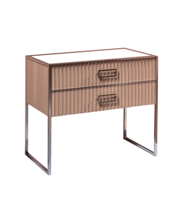 Тумба MONACO 100см h84см капучино глянец + хром под раковину моноблок 866-100-CPCR Boheme