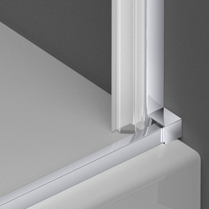 Душевая дверь Alpha VDP-3AL750MT , хром, стекло текстурное