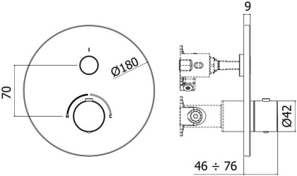 Смеситель для душа Paffoni Compact Box CPM013HGSP Смеситель для душа Paffoni Compact Box CPM013HGSP