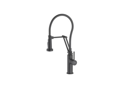 Смеситель для кухни 2 jet (профессиональный) AQUATEK, матовый черный AQ1388MB ЕВРОПА