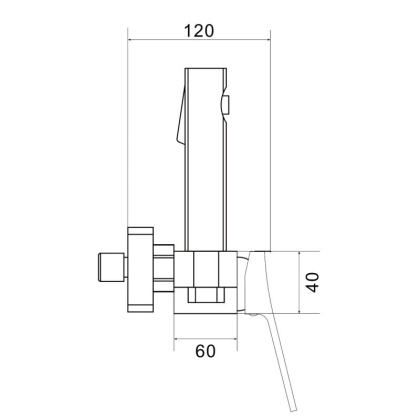 Смеситель с гигиеническим душем Shevanik S61T S6105T-1