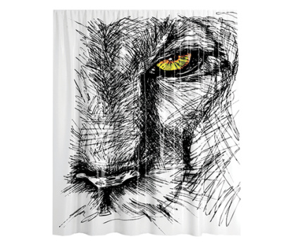 Шторка для ванной Isar, 180х200 см, белая, SC-73101