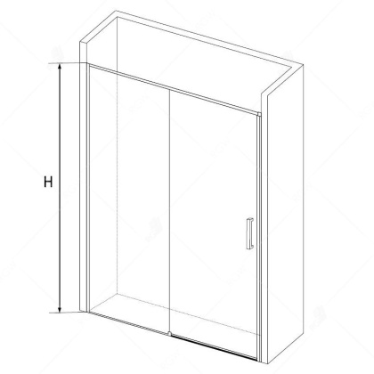 Душевая дверь RGW Stilvoll SV-13 140 06321314-11 профиль Хром стекло прозрачное