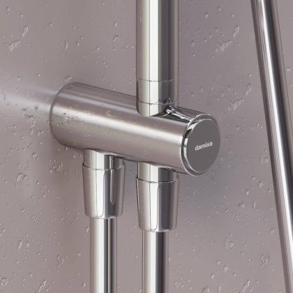 953000000 Gala душ.система: верх.душ 300*210 мм, ручн.душ 3 ф-ции 110*260 мм, штанга 1050-1450, Хром