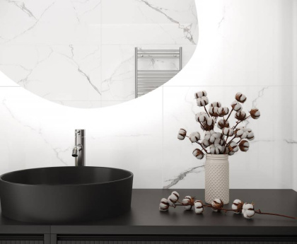 Керамогранит Laparet 26_3 Pristine White  White (60смх60смх9мм) (4шт_1,44м2) полированный, м2