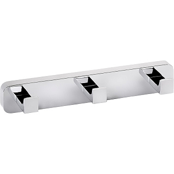 Вешалка для полотенец Bemeta Via 135006242 Хром,  с 3 крючками Вешалка для полотенец Bemeta Via 135006242 Хром,  с 3 крючками