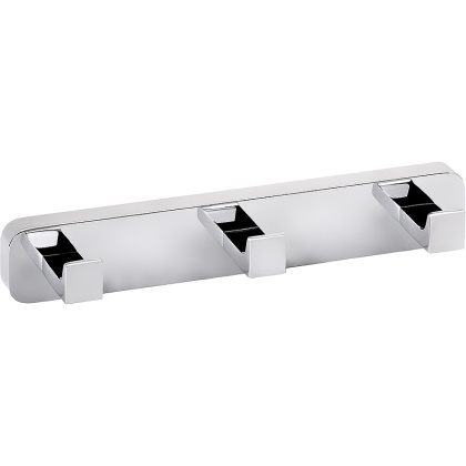 Вешалка для полотенец Bemeta Via 135006242 Хром,  с 3 крючками Вешалка для полотенец Bemeta Via 135006242 Хром,  с 3 крючками