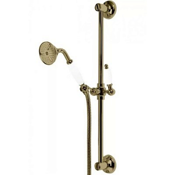 CZR-SD-02-Bi Душевой гарнитур классика, бронза, ручка белая