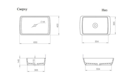 Раковина Salini GLORIA 312 1102212MRH S-Stone покраска по RAL снаружи, накладная, матовая