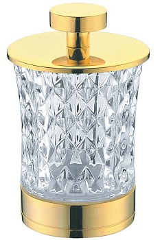 Стакан для ватных дисков Золото_Комплект 10215 Boheme