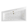 Ванна EXCELLENT Sfera Slim 170x100 (левая) "ULTRA" (бронза) Ванна EXCELLENT Sfera Slim 170x100 (левая) "ULTRA" (бронза)
