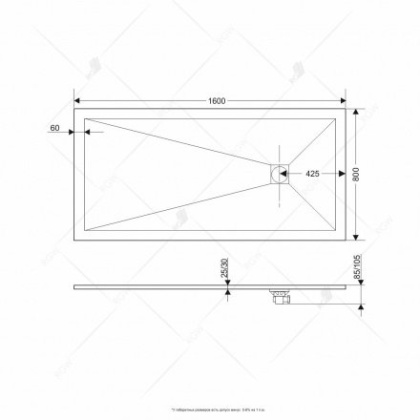 Душевой поддон RGW ST-0168W 80 x 160 см, прямоугольный, из искусственного камня, белый, 16152816-01 Душевой поддон RGW ST-0168W 80 x 160 см, прямоугольный, из искусственного камня, белый, 16152816-01