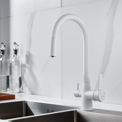 Смеситель для кухни с гибким изливом Shevanik S668C