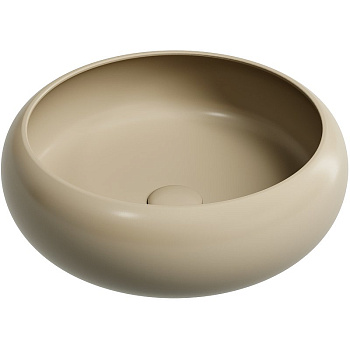Умывальник чаша накладная круглая (цвет Капучино Матовый) Element 360*360*120мм