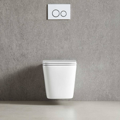 Унитаз подвесной Tornado Q-Line VT1-12T безободковый, цвет белый, ультратонкое soft-close сиденье