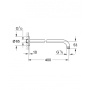 Душевой кронштейн GROHE New Tempesta, 400 мм, хром (27851000)
