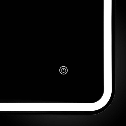 Зеркало LED VLM-3VC900 900х700 c сенсорным выключателем и диммером