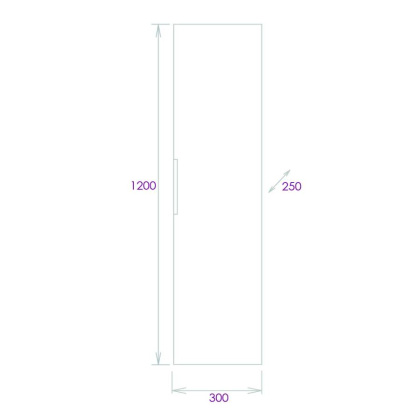 Пенал Onika Легран 30 подвесной, дуб галифакс, универсальный