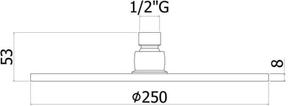 Верхний душ Paffoni Master Speciale ZSOF101CR